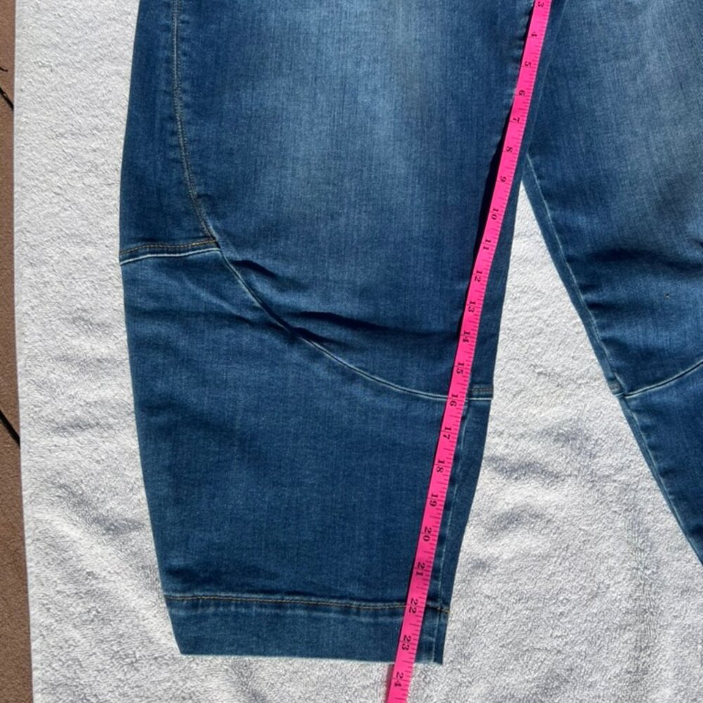NEW Ruti Petite Denim Wide-ish Pants, Medium Wash, 8P - Picture 12 of 15